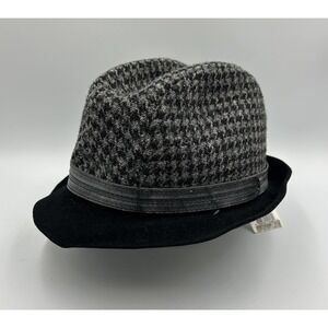 New with Tags Bloomindale's Grevi Men's Med Fedora Hat 100% Rabbit Made in Italy